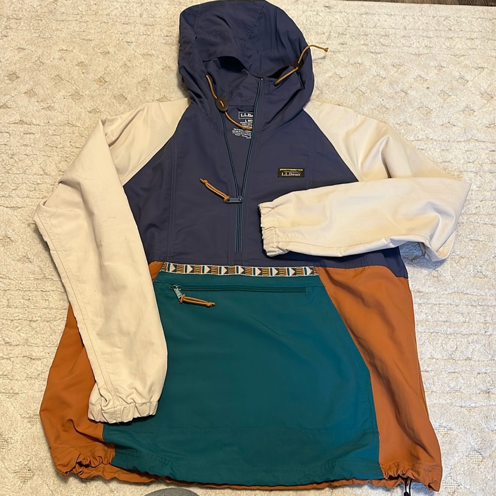 LL Bean Pullover Windbreaker Jacket